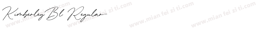 KimberleyBl Regular字体转换